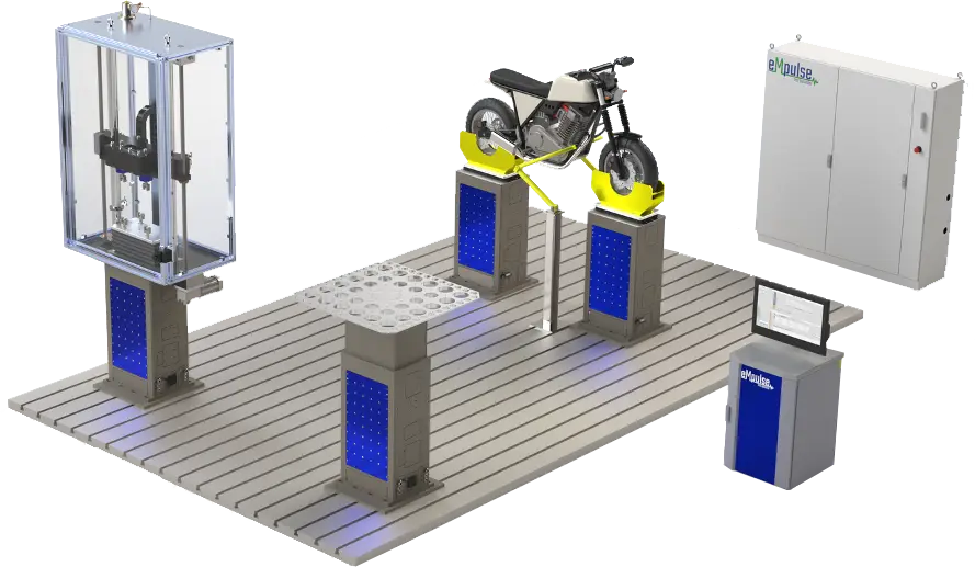 modular servoelectric test system with four SEA actuators