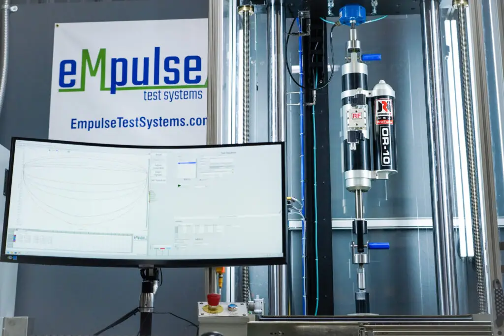 Load frame in JRI Shocks shop